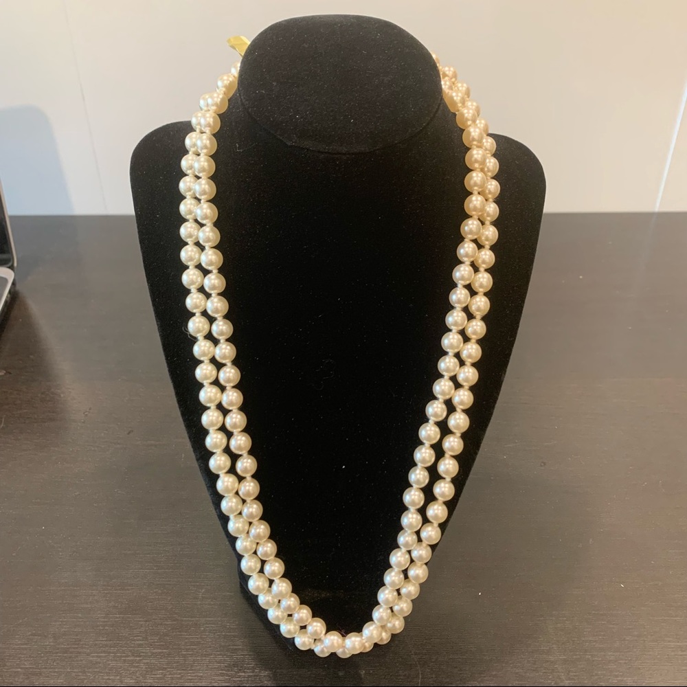 ☀️ 3/$15 Long Strand Faux Pearl Necklace